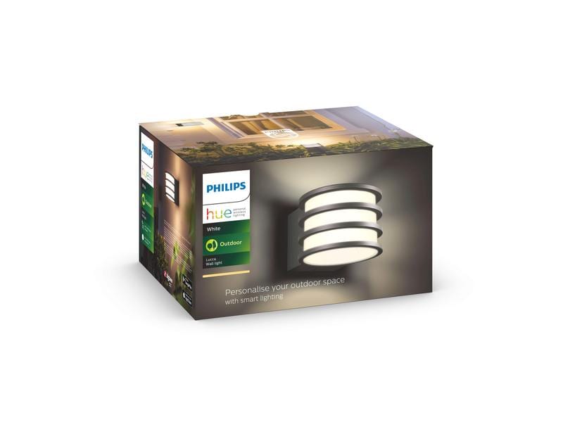 Philips Hue White Outdoor Lucca Wandleuchte Anthrazit