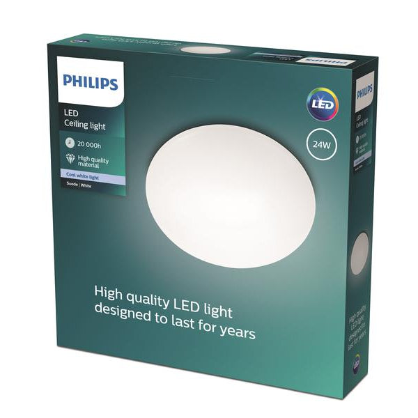 Philips Suede Deckenleuchte 4 x 5W, 4000K, weiss