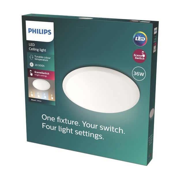Philips myLiving LED Deckenleuchte Wawel SceneSwitch, 3200 lm, Weiss