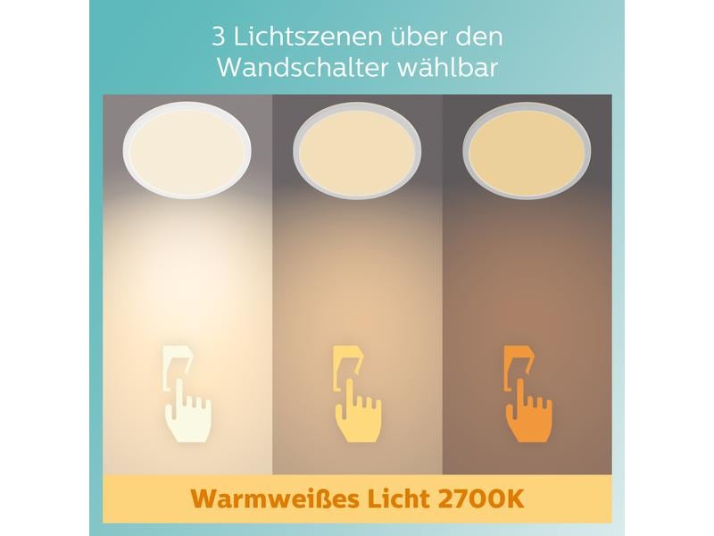 Philips Deckenleuchte LED SceneSwitch CL550 IP44 1300 lm 2700K
