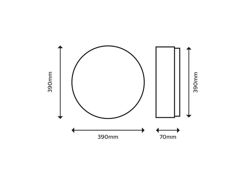 Philips Deckenleuchte Moire CL200 RD 20W 2700 weiss HV06