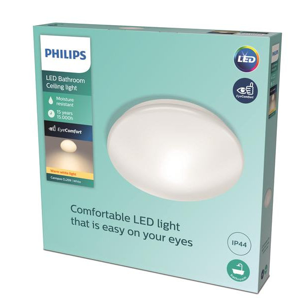 Philips Deckenleuchte Canopus, 20W, 2700K, Weiss