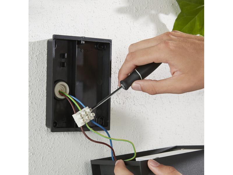 Philips Hue White &amp; Color Ambiance Outdoor Resonate Wandleuchte Schwarz