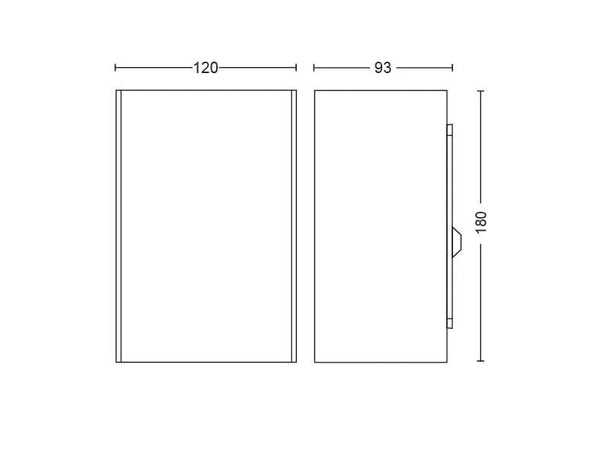 Philips Hue White & Color Ambiance Outdoor Resonate Wandleuchte Schwarz