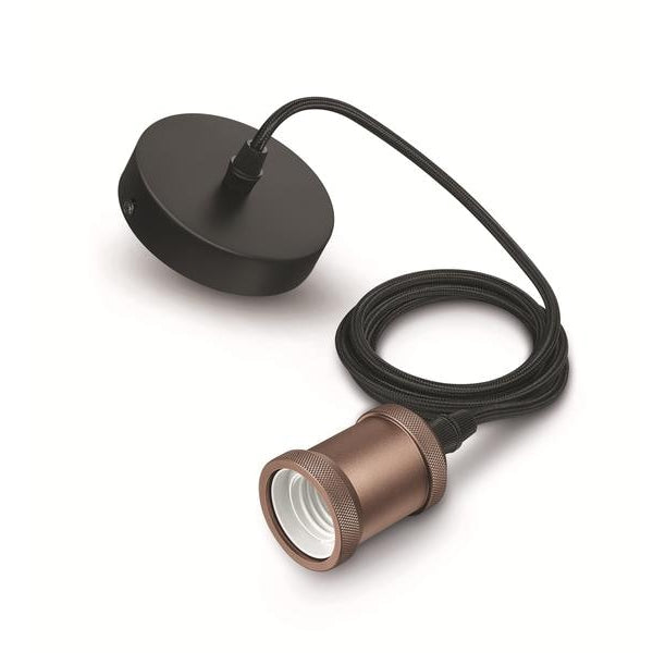 Philips Pendelleuchte Vintage E27, Rosegold
