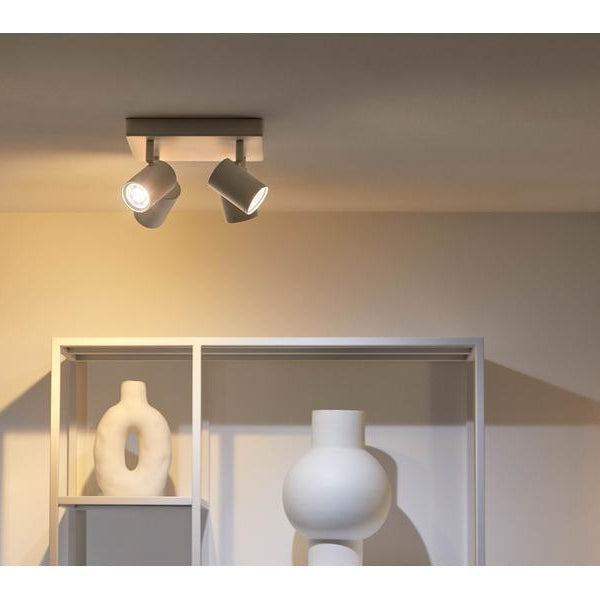 WiZ IMAGEO 4er Spot Tunable White & Color Deckenleuchte Weiss