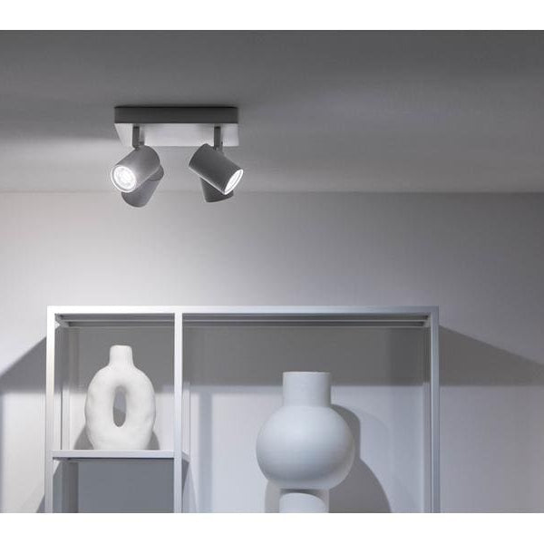 WiZ IMAGEO 4er Spot Tunable White & Color Deckenleuchte Weiss