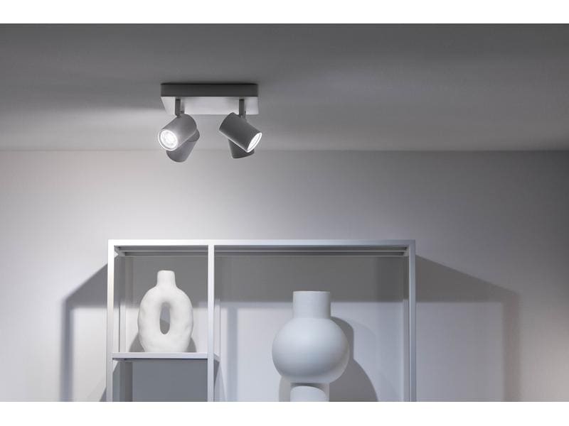 WiZ IMAGEO 4er Spot Tunable White &amp; Color Deckenleuchte Weiss