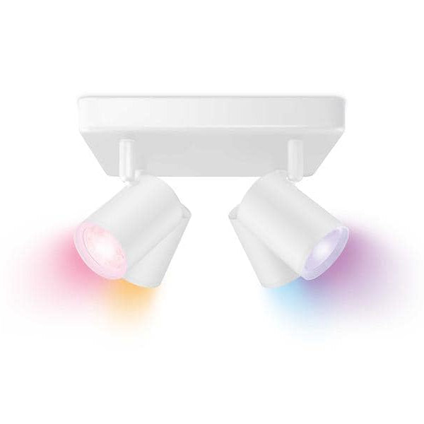 WiZ IMAGEO 4er Spot Tunable White & Color Deckenleuchte Weiss