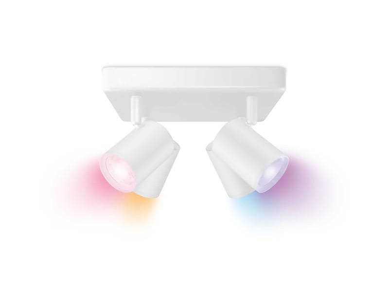 WiZ IMAGEO 4er Spot Tunable White &amp; Color Deckenleuchte Weiss
