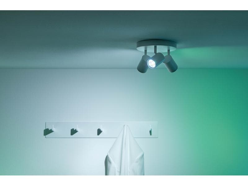 WiZ IMAGEO 3er Spot Tunable White &amp; Color Deckenleuchte Weiss