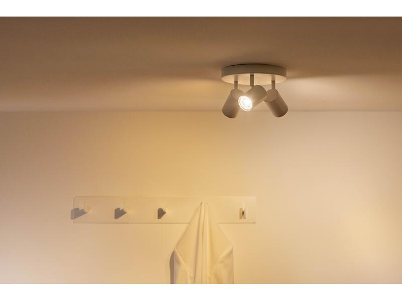 WiZ IMAGEO 3er Spot Tunable White &amp; Color Deckenleuchte Weiss