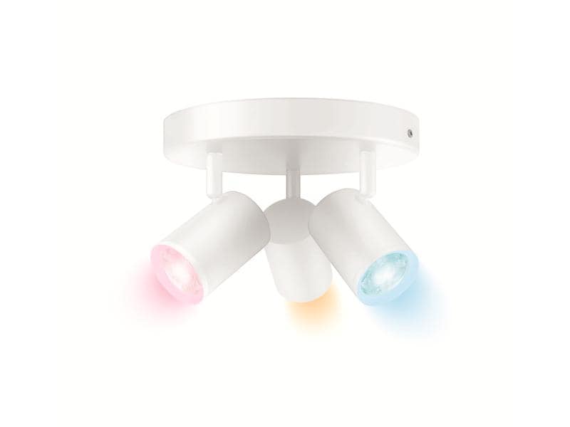 WiZ IMAGEO 3er Spot Tunable White &amp; Color Deckenleuchte Weiss