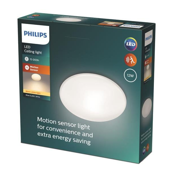 Philips Deckenleuchte Shan CL253 12W 2700K 1000 lm Sensor
