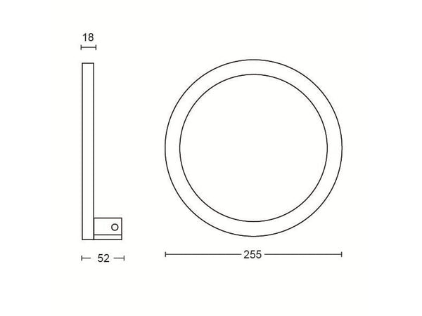 Philips Hue White & Color Ambiance Sana Wandleuchte Schwarz