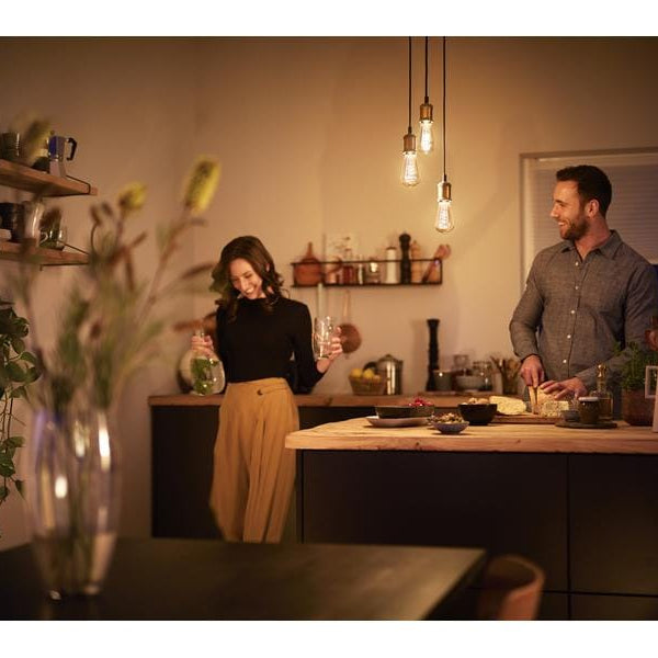 Philips Pendelleuchte Vintage E27, Gold