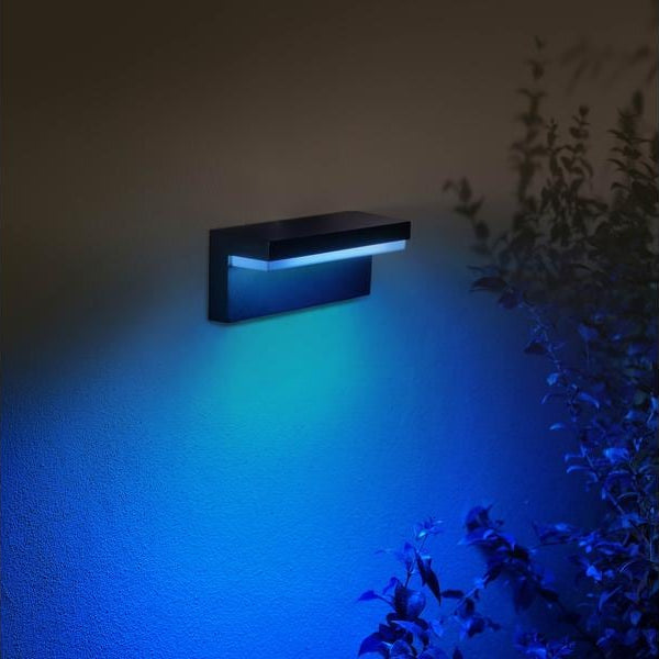 Philips Hue White & Color Ambiance Outdoor Nyro Wandleuchte Schwarz