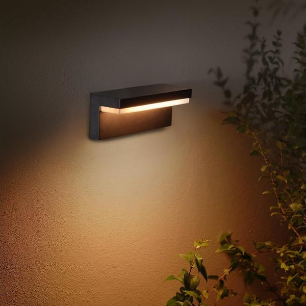 Philips Hue White & Color Ambiance Outdoor Nyro Wandleuchte Schwarz