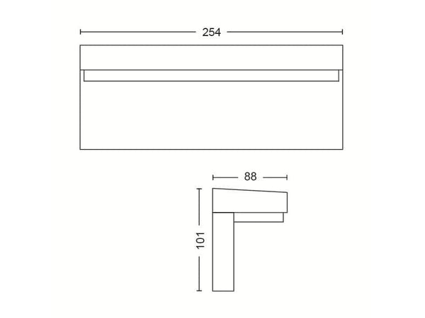 Philips Hue White & Color Ambiance Outdoor Nyro Wandleuchte Schwarz
