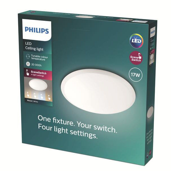 Philips myLiving LED Deckenleuchte Wawel SceneSwitch, 1600 lm, Weiss