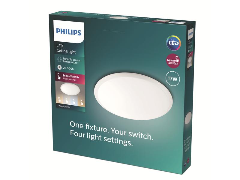Philips myLiving LED Deckenleuchte Wawel SceneSwitch, 1600 lm, Weiss