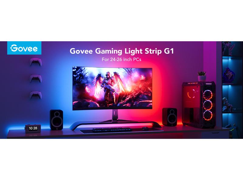 Govee LED Stripe Gaming G1, Wi-Fi + Bluetooth, RGBIC, 27"-34"