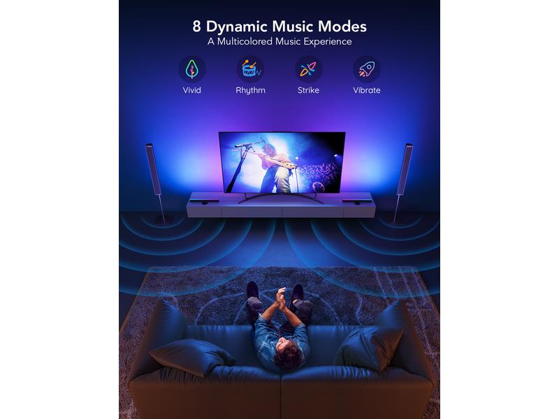 Govee Lichtbalken Flow Plus, RGBIC, WiFi + Bluetooth