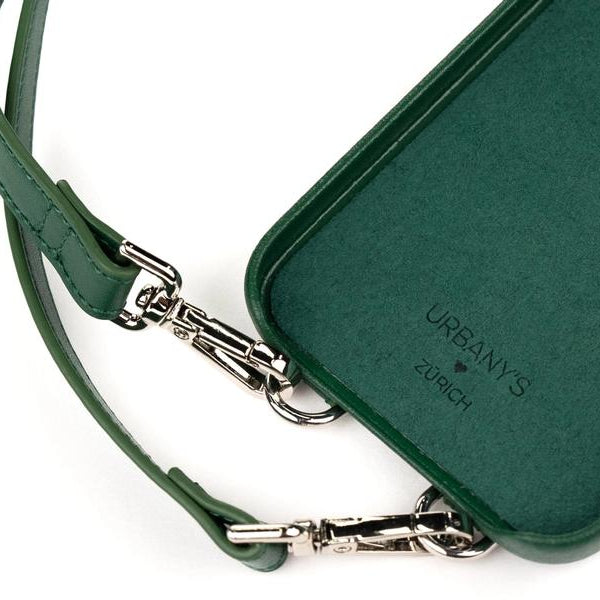 Urbany's Necklace Case Handekette+ iPhone 15 Racing Green