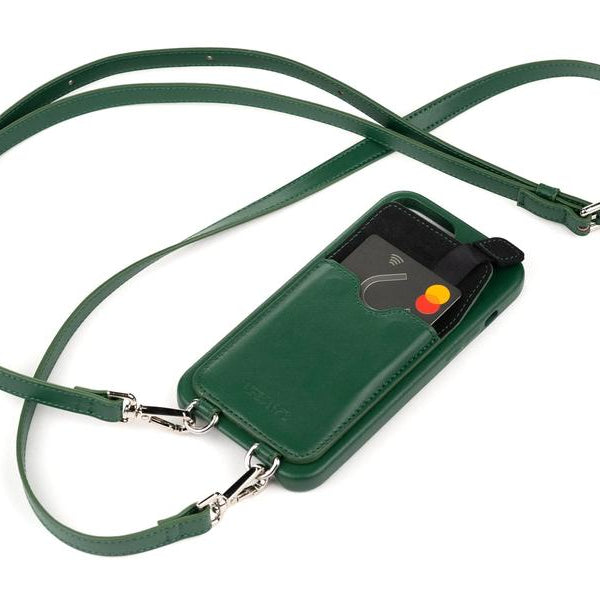 Urbany's Necklace Case Handekette+ iPhone 15 Racing Green