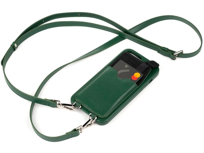 Urbany's Necklace Case Handekette+ iPhone 15 Racing Green