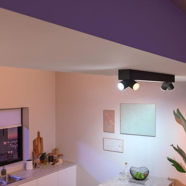 Philips Hue White & Color Ambiance Centris 4-Deckenspot Schwarz