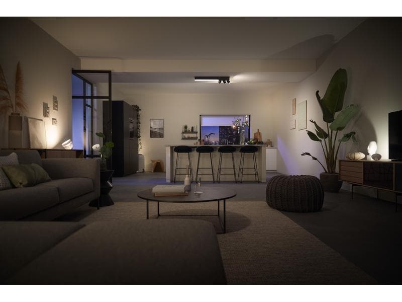 Philips Hue White & Color Ambiance Centris 3-Deckenspot Schwarz