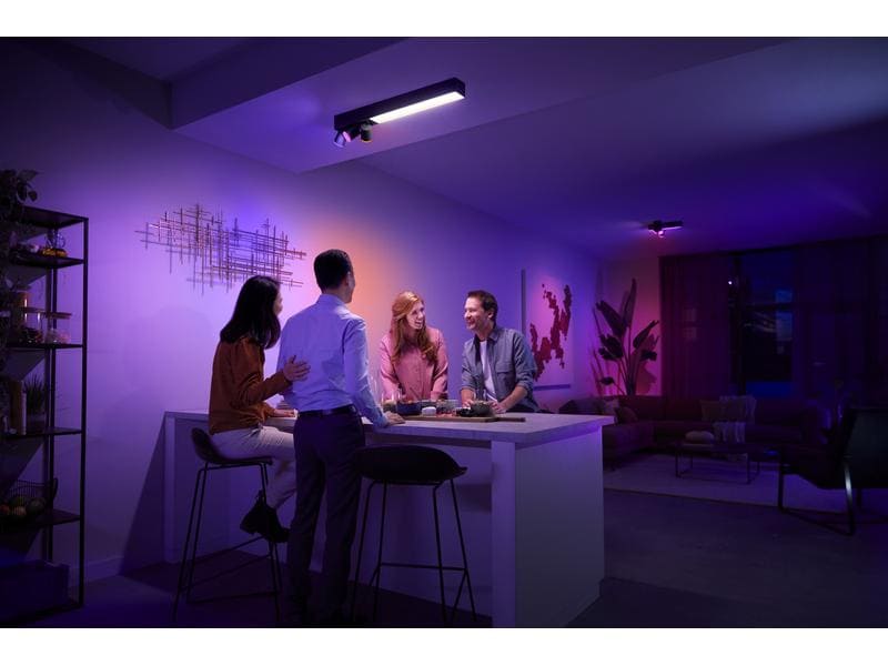 Philips Hue White & Color Ambiance Centris 3-Deckenspot Schwarz