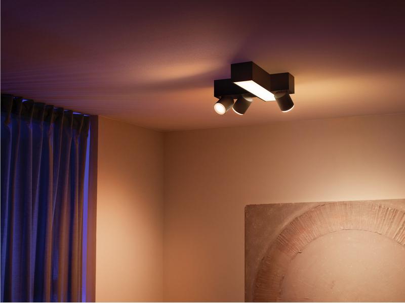 Philips Hue White & Col. Amb. Centris Cross 3er-Spot Schwarz