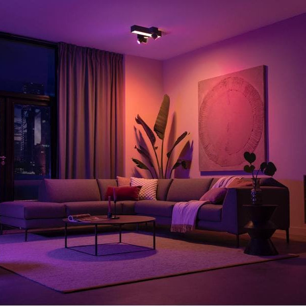 Philips Hue White & Col. Amb. Centris Cross 3er-Spot Schwarz