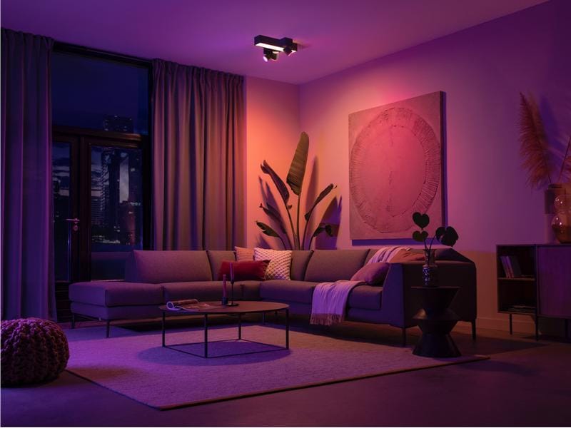 Philips Hue White & Col. Amb. Centris Cross 3er-Spot Schwarz