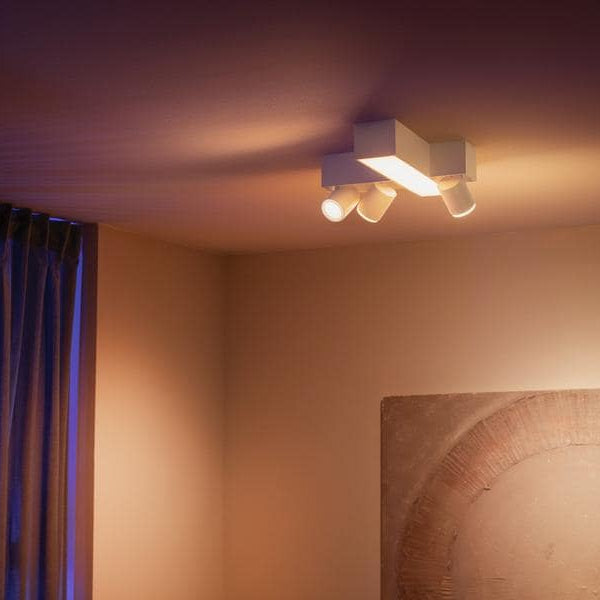 Philips Hue White & Col. Amb. Centris Cross 3er-Spot Weiss