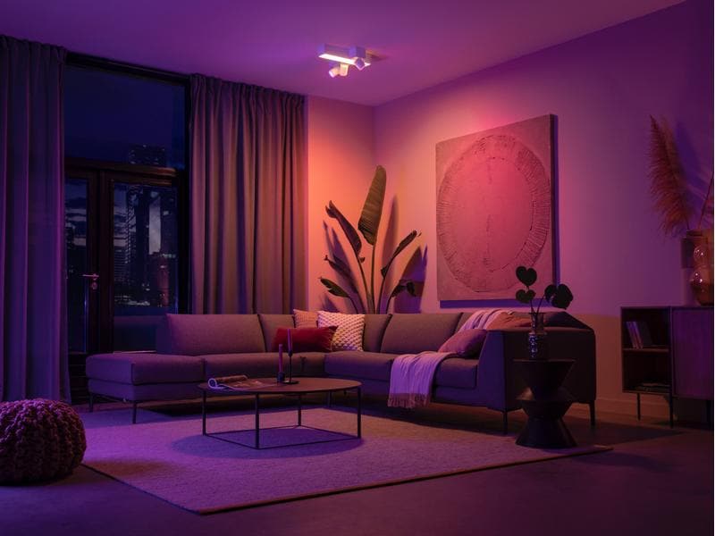 Philips Hue White & Col. Amb. Centris Cross 3er-Spot Weiss