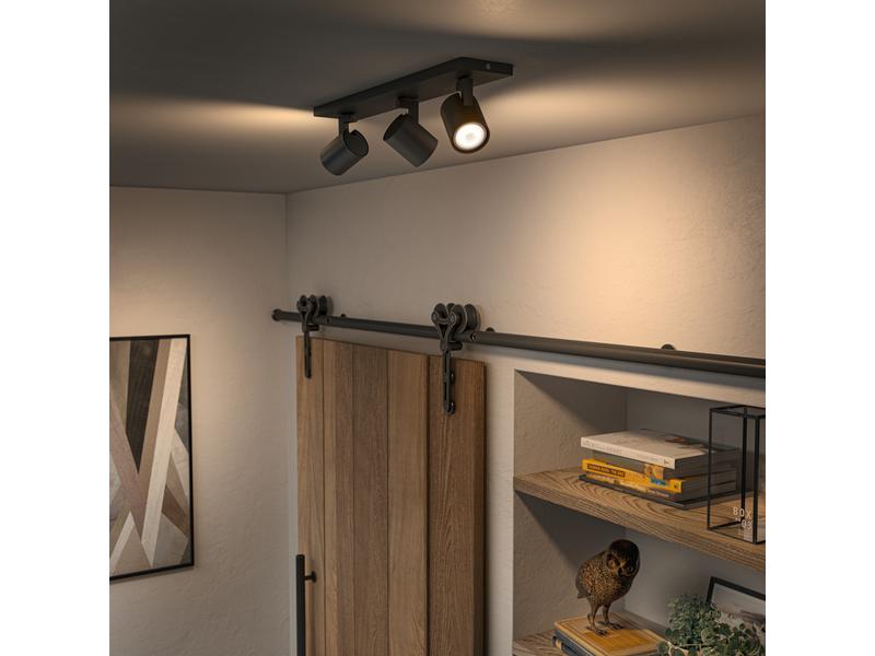 Philips Hue White Ambiance Runner 3er-Spot Schwarz