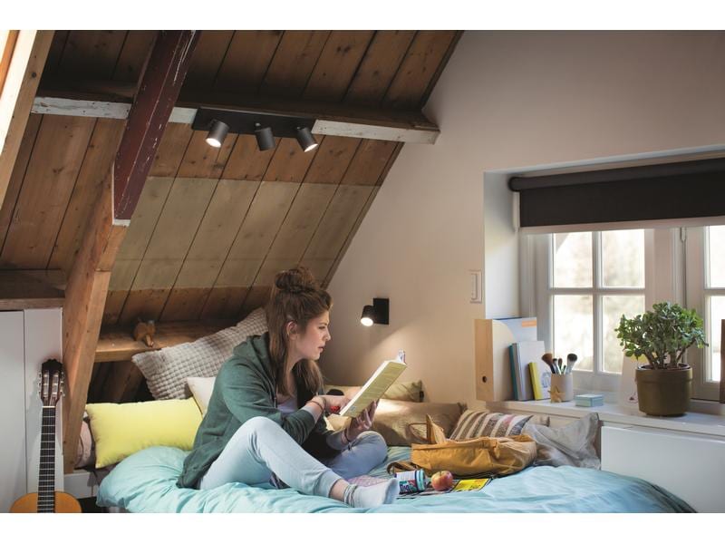 Philips Hue White Ambiance Runner 3er-Spot Schwarz