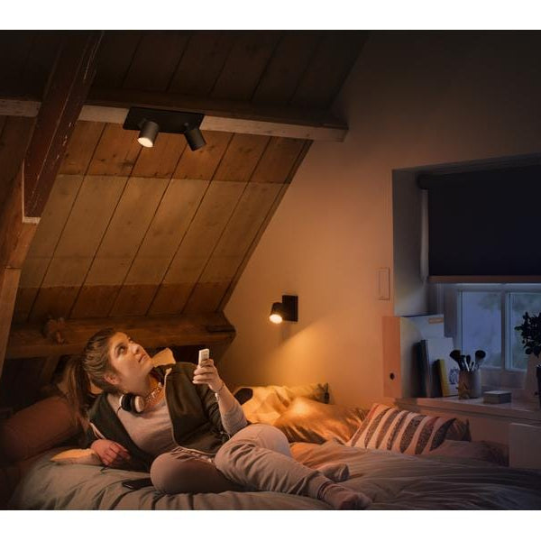 Philips Hue White Ambiance Runner Doppelspot Schwarz