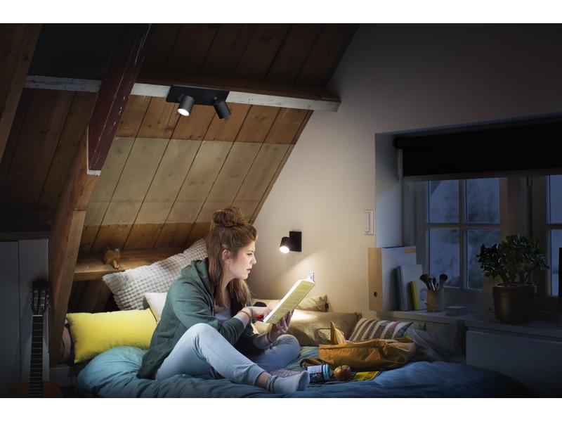Philips Hue White Ambiance Runner Doppelspot Schwarz