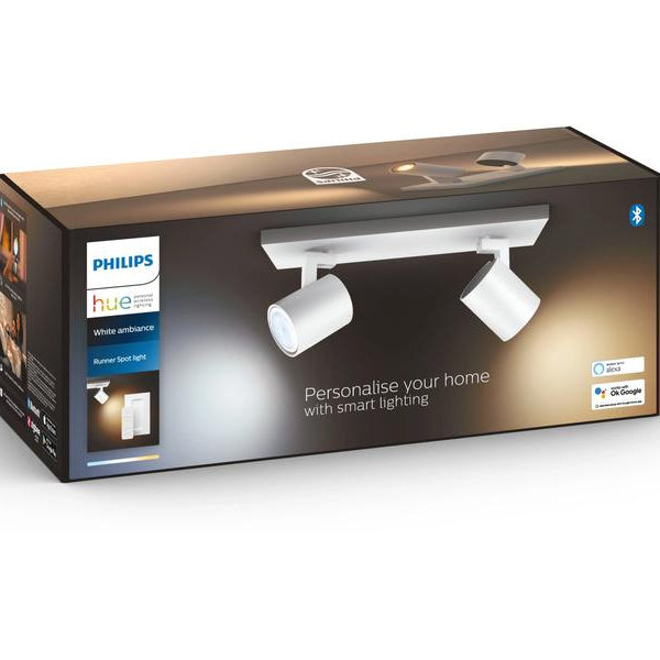 Philips Hue White Ambiance Runner Doppelspot Weiss