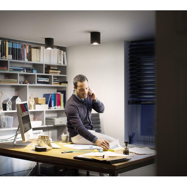 Philips Hue White Ambiance Pillar Spot inkl. Dimmschalter GU10, Schwarz