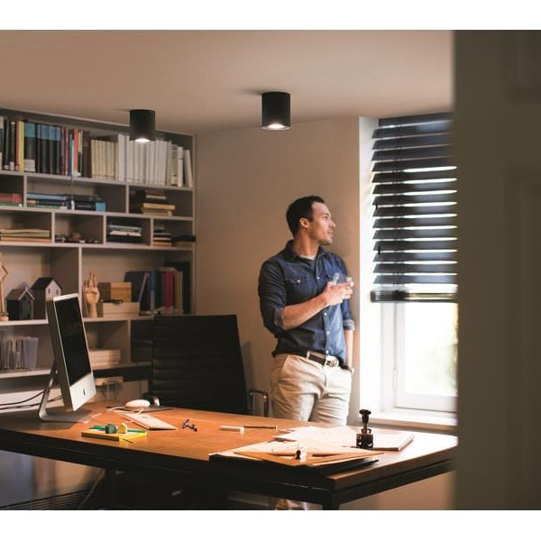 Philips Hue White Ambiance Pillar Einerspot erw. GU10, Schwarz