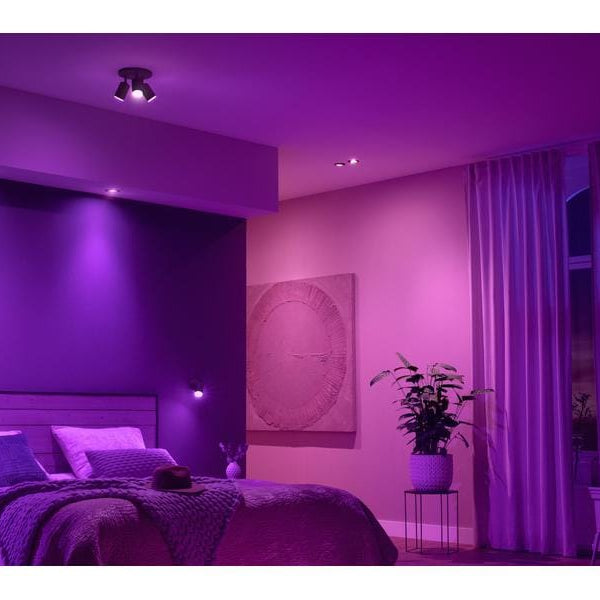 Philips Hue White & Color Ambiance Centura Einbauspot Rund Schwarz