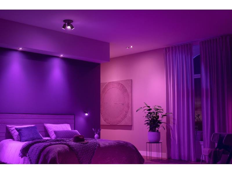 Philips Hue White & Color Ambiance Centura Einbauspot Rund Schwarz