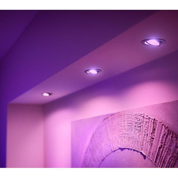 Philips Hue White & Col. Amb. Centura Einbauspot 3er- Pack Rund Alu