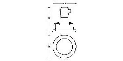 Philips Hue White & Color Ambiance Centura Einbauspot Rund Weiss