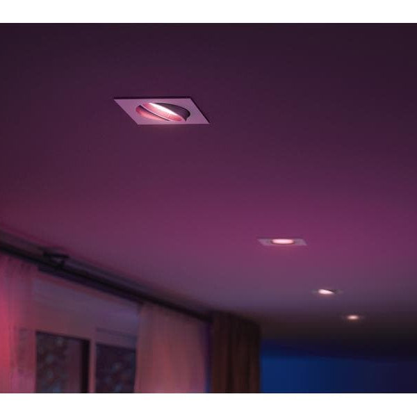 Philips Hue White & Color Ambiance Centura Einbauspot Eckig Weiss